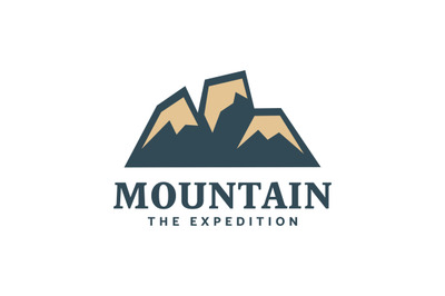 Mountain The expedition, adventure logo