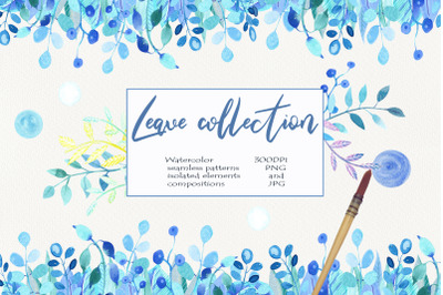 Watercolor Leaves Collections