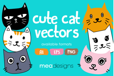 Cute Cat Vectors