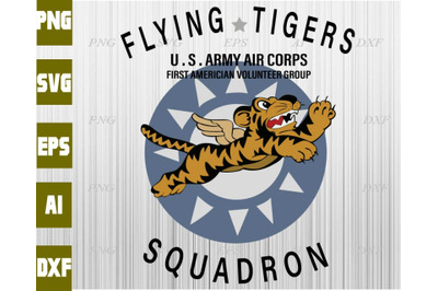 Flying tigers U.S. ARMY air corps first amercian  volunteer group Squa