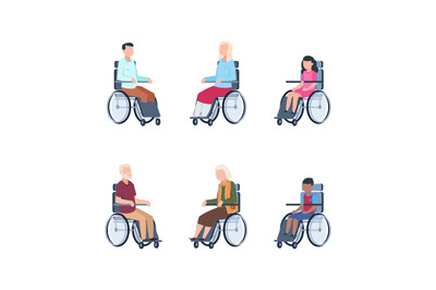 Disabled persons. Young people rehabilitation in a wheelchair hospital