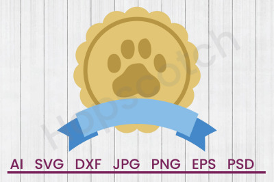 Pet Paw Banner- SVG File, DXF File