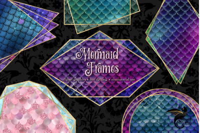 Mermaid Polygonal Frames