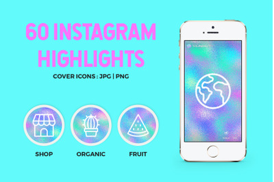 60 Holographic Instagram Covers