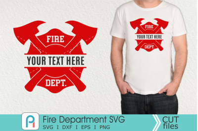 Fire Department Monogram Svg, Fire Department Svg Clipart