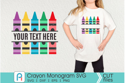 Crayon Monogram Svg, Crayon Svg, Crayon Clip Art