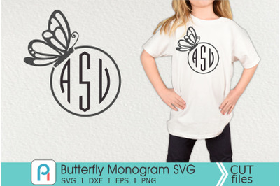 Butterfly Monogram Svg, Butterfly Svg, Butterfly Clip Art
