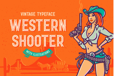 Western Shooter font with bonus