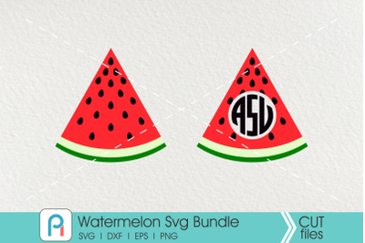 Watermelon Svg&2C; Watermelon Clip Art&2C; Watermelon Monogram Svg