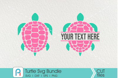 Turtle Svg&2C; Turtle Monogram Svg&2C; Turtle Clip Art