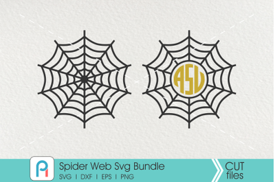Spider Web Svg, Spider Web Monogram Svg, Spider Svg