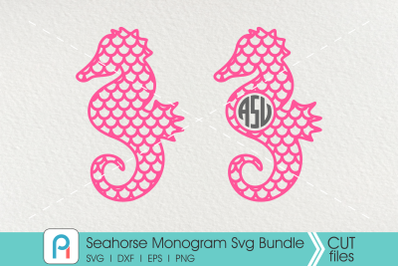 Seahorse svg&2C; Seahorse Monogram Svg&2C; Seahorse Clip Art