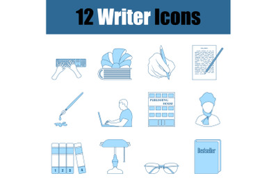 Writer Icon Set