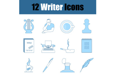 Writer Icon Set