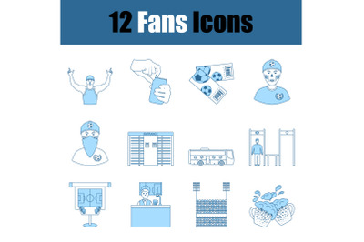 Fans Icon Set