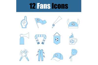 Fans Icon Set