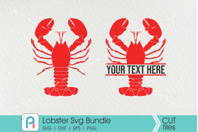 Lobster Svg, Lobster Monogram Svg, Lobster Clip Art