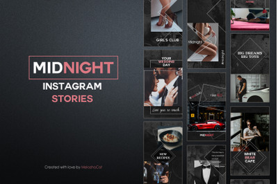 Midnight - elegant  Instagram stories