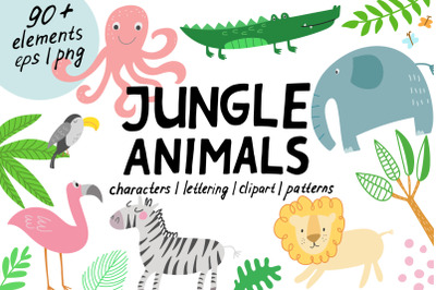 Jungle Animals Clip Art