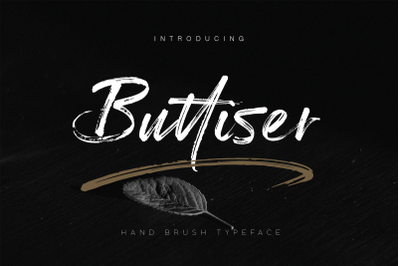 Buttiser Brush Font