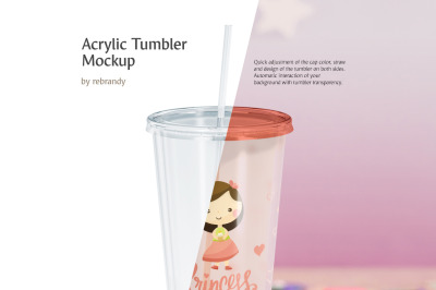Download Acrylic Tumbler Mockup PSD Mockup Template