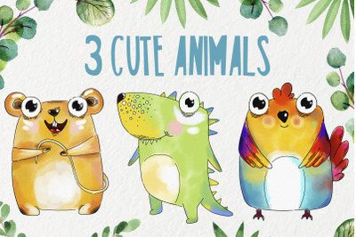 3 Cute animals