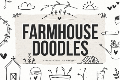 Farmhouse Doodles - Dingbat Font