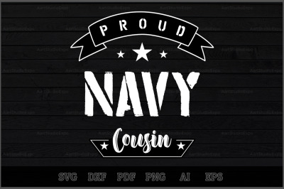Proud Navy Cousin SVG Design