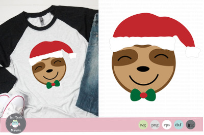 Boy Christmas sloth svg, christmas svg, christmas clipart