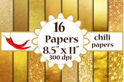 Gold Foil Paper, Metallic Gold background, A4 papers 8.5x11