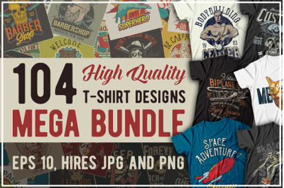 T-shirt designs Mega Bundle 5