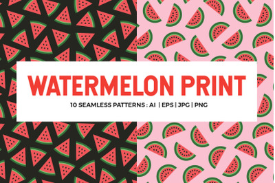Watermelon Seamless Patterns
