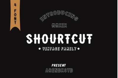 SHOURTCUT Typeface - Display Font