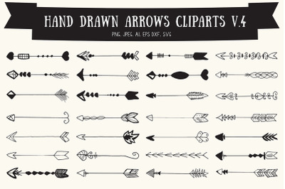 Hand Drawn Arrows Cliparts Ver. 4