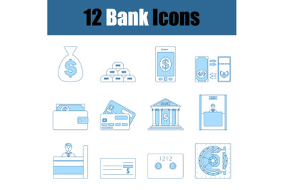 Bank Icon Set