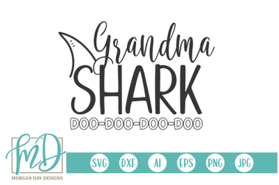 Grandma Shark SVG