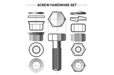 Bolt and nut set