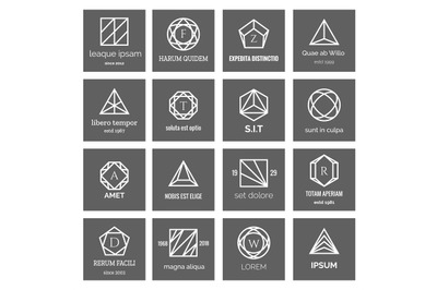 Geometric shapes logo