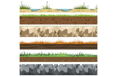 Soil horizontal patterns