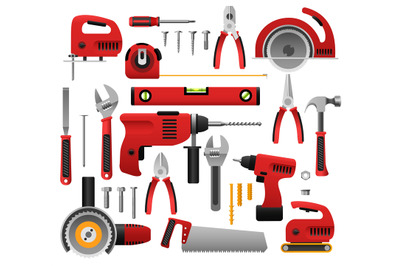 Construct tool icon set