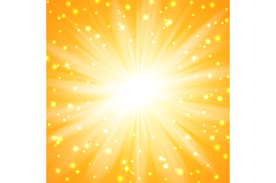 Yellow sunburst background