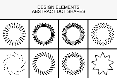 Dotted design elements.