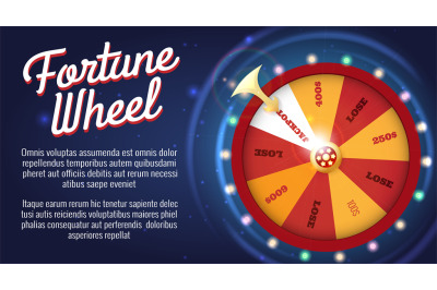 Motion fortune wheel poster
