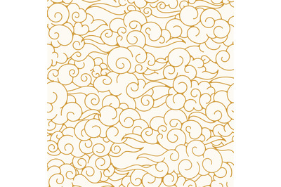 Oriental clouds pattern