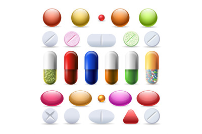 Pill and tablets set