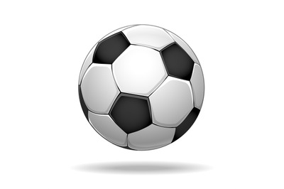 Soccer ball isolated on white background