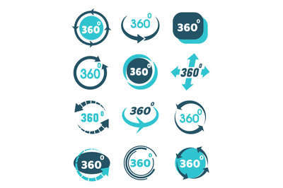 Rotate 360 view icons