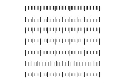 Rulers measure set