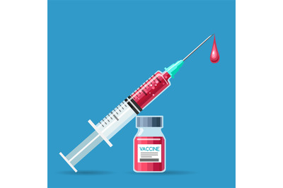 Illness syringe illustration