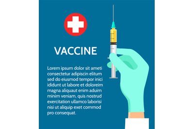 Vaccine medicine poster